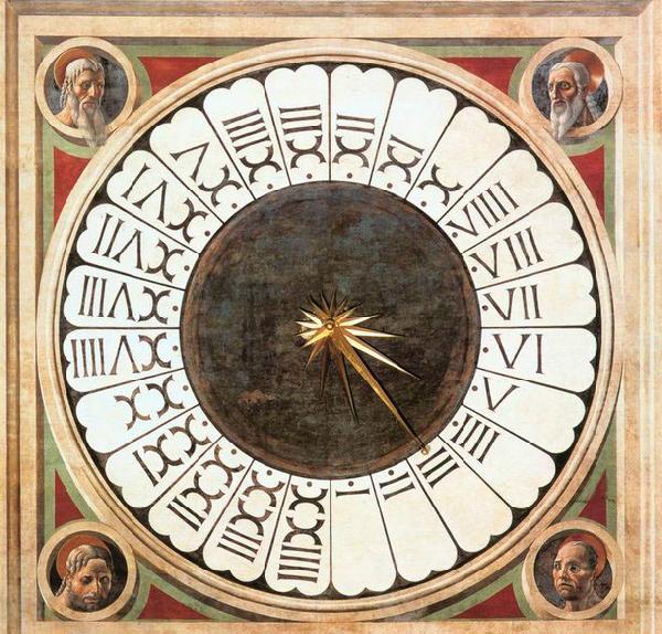 UCCELLO, Paolo Clock with Heads of Prophets